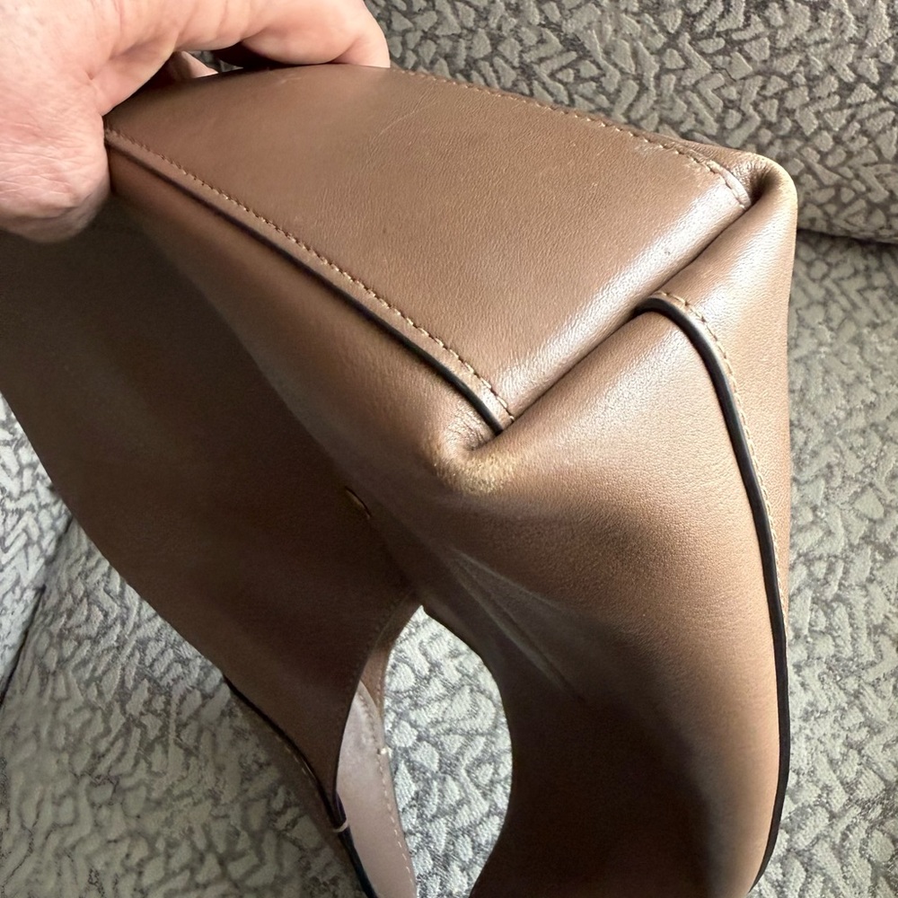 Coach  Brooklyn 28 Leather Bag - Stone - Picture 7 of 10